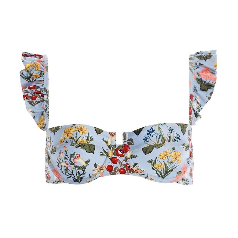 NWT Agua by Agua Bendita Kiwi Magdalena Dia Bikini Top